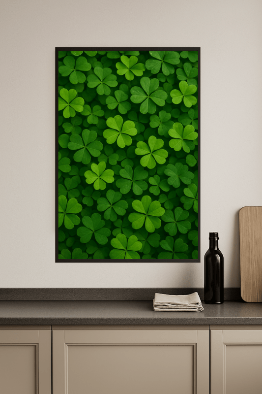 Sztuka Ścienna W Kształcie Liścia Koniczyny - CasaNookDecor