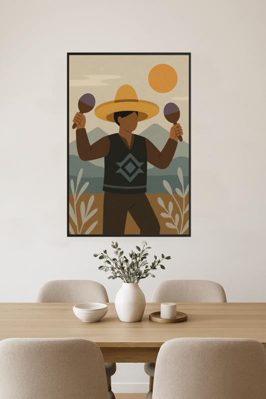 Sztuka Sombrero i Maracas - CasaNookDecor