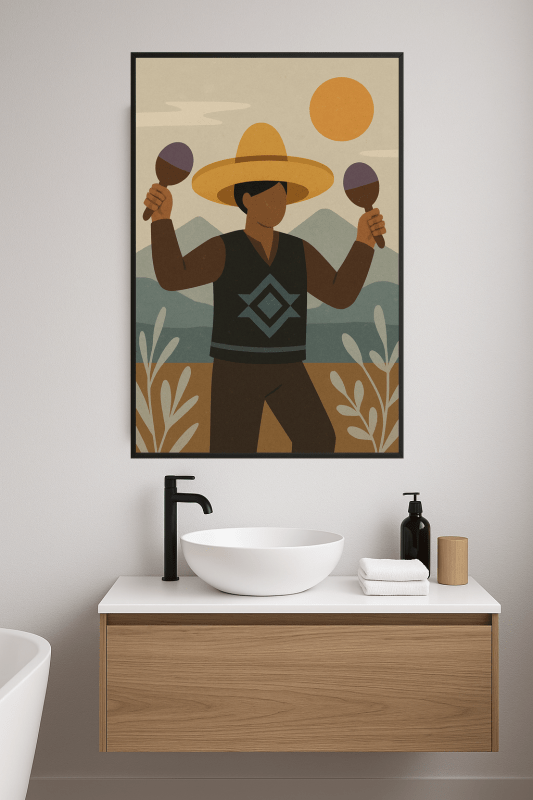 Sztuka Sombrero i Maracas - CasaNookDecor