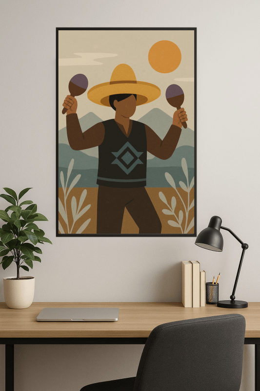 Sztuka Sombrero i Maracas - CasaNookDecor