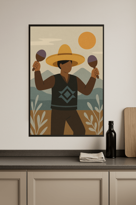 Sztuka Sombrero i Maracas - CasaNookDecor