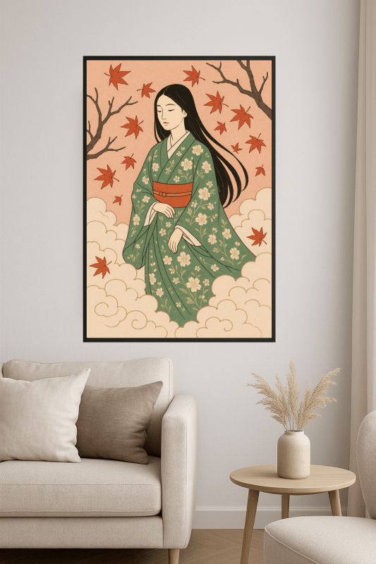 Tradycyjny Wydruk Sztuki Kimona - CasaNookDecor