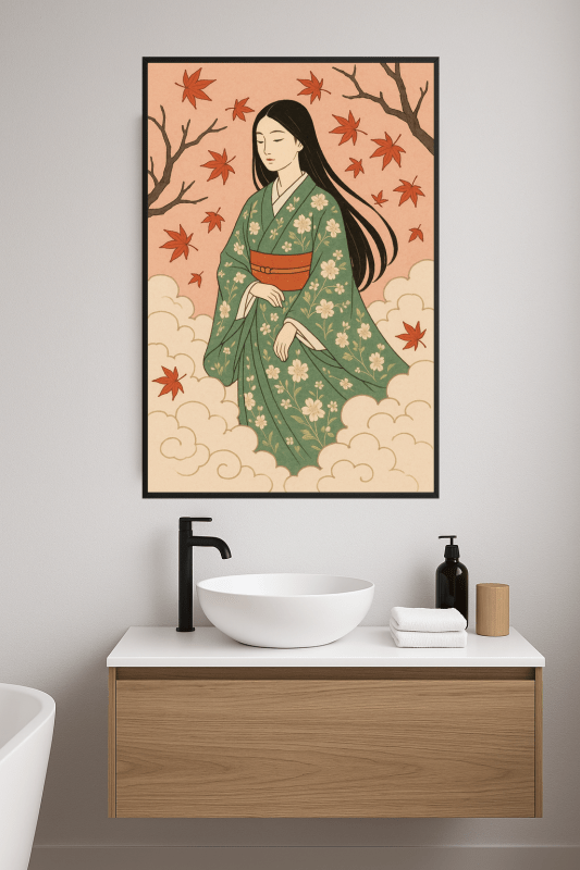 Tradycyjny Wydruk Sztuki Kimona - CasaNookDecor
