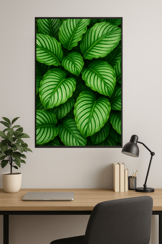 Tropikalny Druk Sztuki Liści - CasaNookDecor
