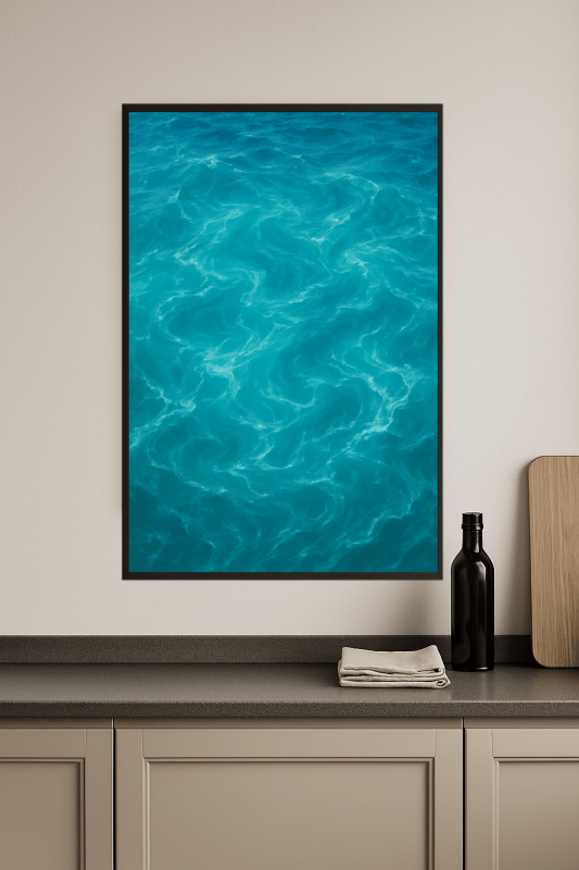 Turkusowy Ocean - Grafika Artystyczna - CasaNookDecor