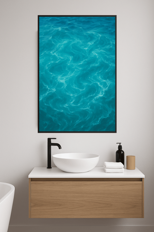 Turkusowy Ocean - Grafika Artystyczna - CasaNookDecor