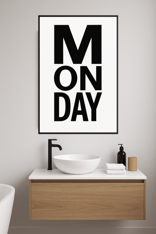 Typografia Sztuka Poniedziałku - CasaNookDecor