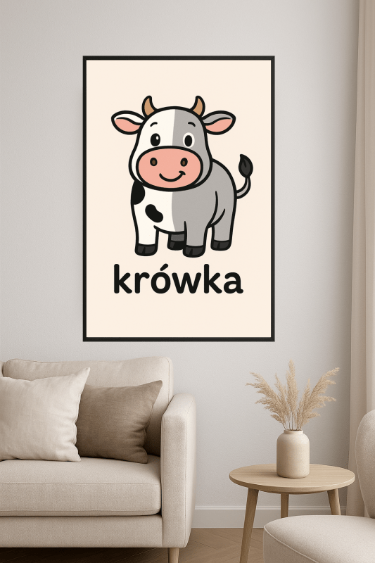 Uroczy Wzór W Krowie Łaty - CasaNookDecor