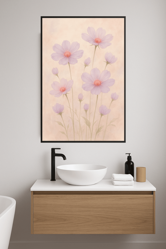 Wydruk Sztuki Kwiatowej Lawendy - CasaNookDecor