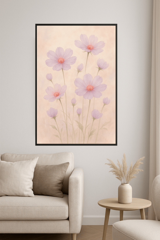 Wydruk Sztuki Kwiatowej Lawendy - CasaNookDecor