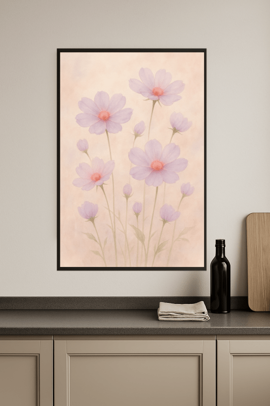 Wydruk Sztuki Kwiatowej Lawendy - CasaNookDecor