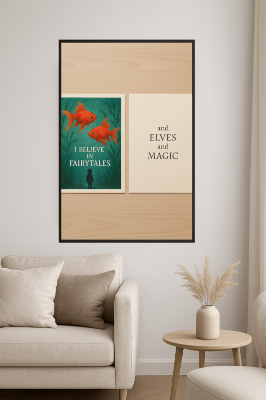 Zabawne Drukowane Grafiki w Stylu Baśniowym - CasaNookDecor