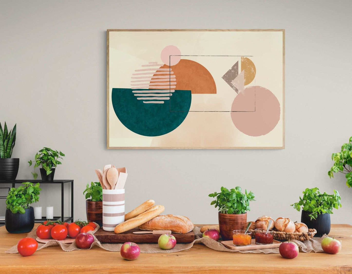 Plakat słońce Boho - cyfrowy obraz ze słońcem