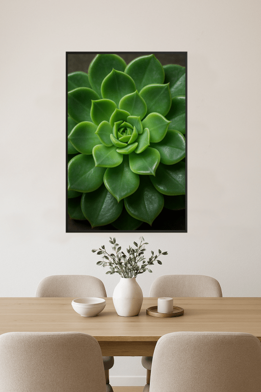 Zielony Drzewko Sukulentów Wydruk - CasaNookDecor