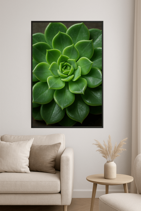 Zielony Drzewko Sukulentów Wydruk - CasaNookDecor