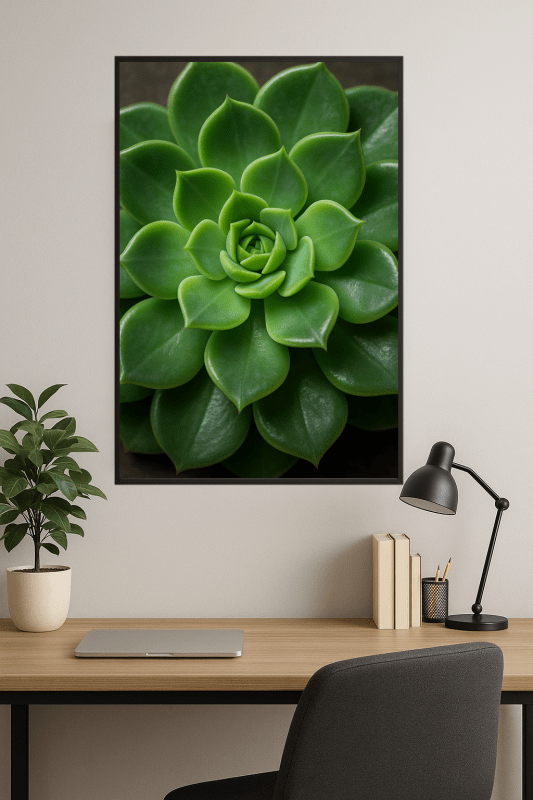 Zielony Drzewko Sukulentów Wydruk - CasaNookDecor