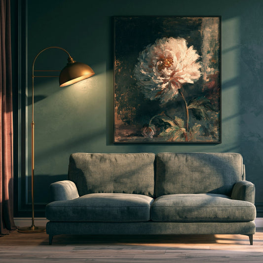 Ciemne kwiaty na ścianie: przewodnik po mrocznej botanice [2026] – decorating guide