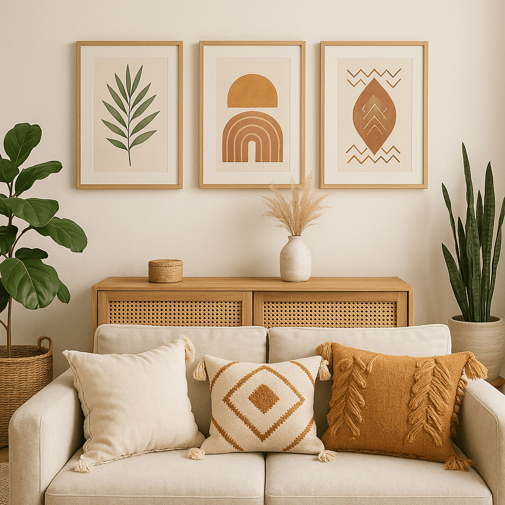 Grafiki, plakaty i obrazy w stylu boho do druku