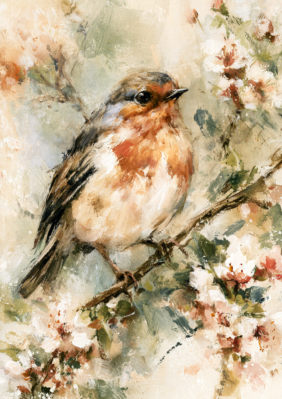 Garden Birds I art print – plakat na ścianę