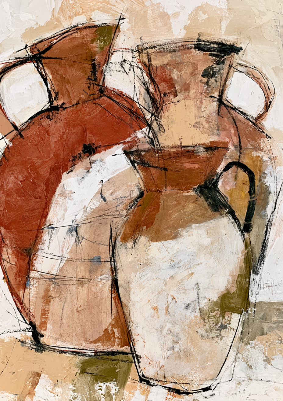 Terracotta Vessels I art print – plakat na ścianę