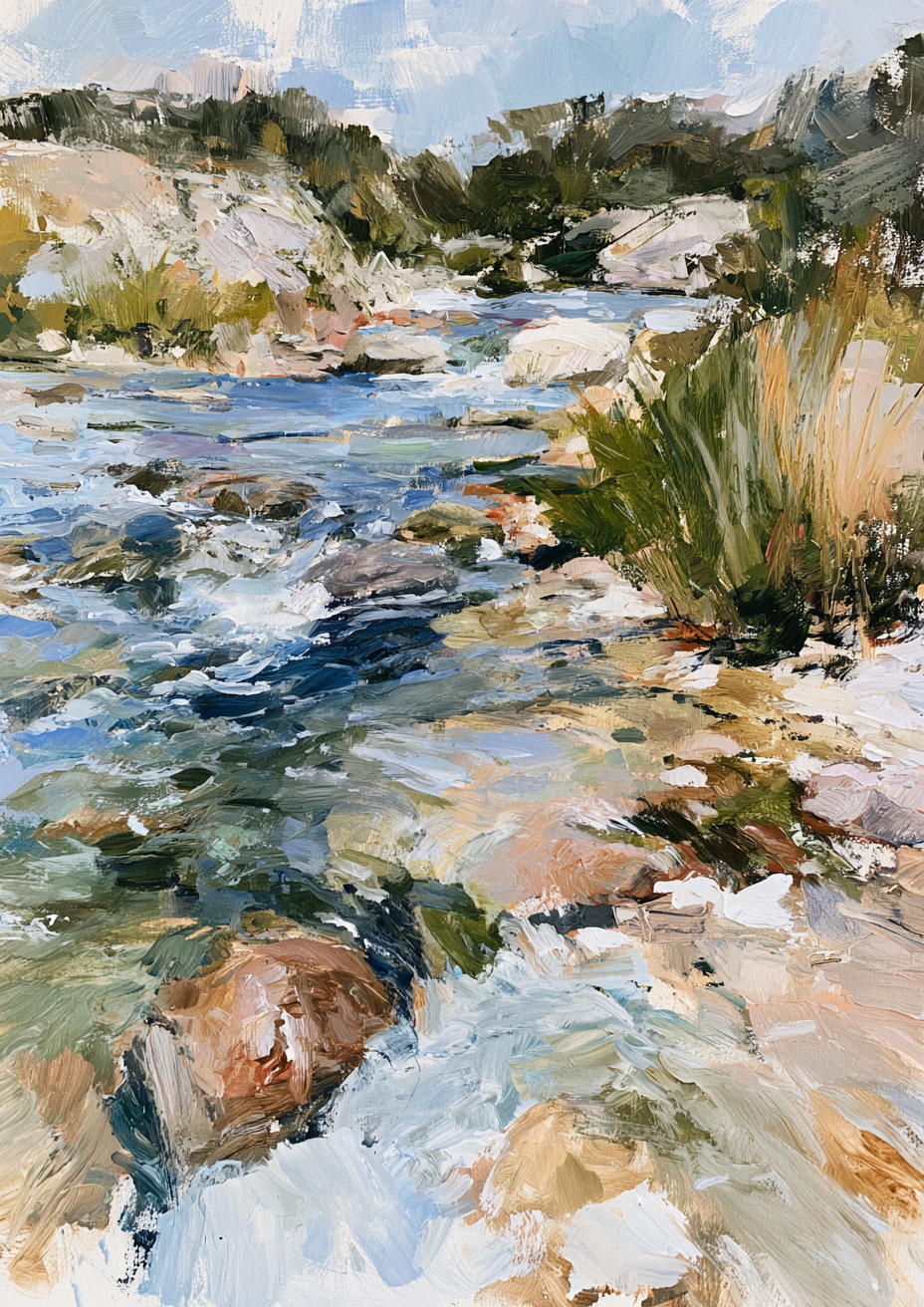 Mountain Stream print one