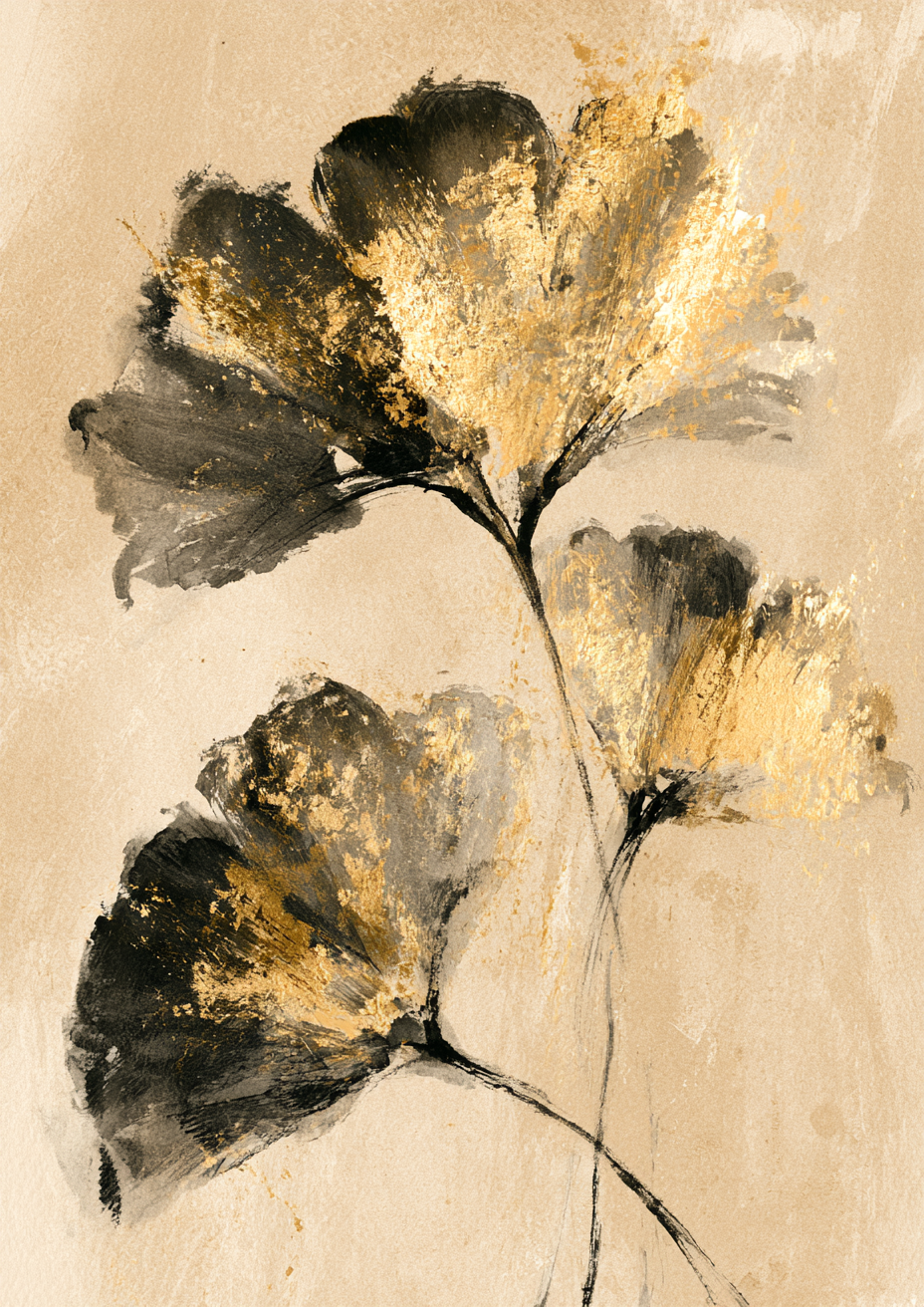 Golden Ginkgo I art print