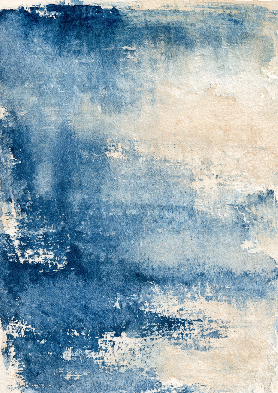 Indigo Wash I art print