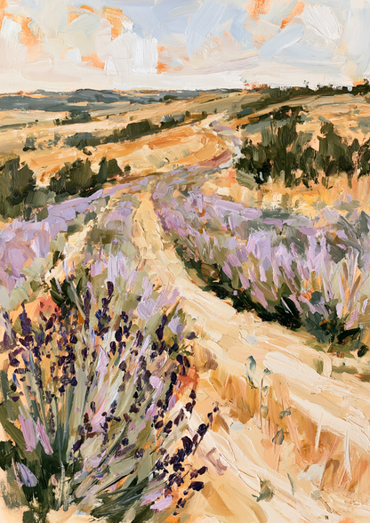 Lavender Fields print one