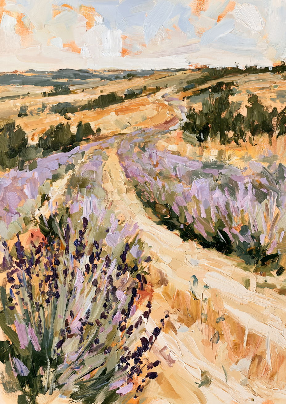 Lavender Fields I art print