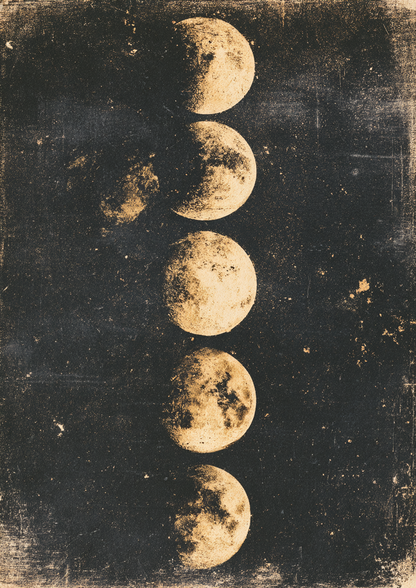 Moon Phases print one