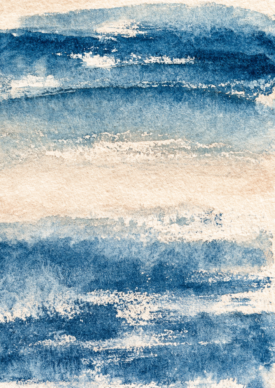 Indigo Wash print two – plakat na ścianę