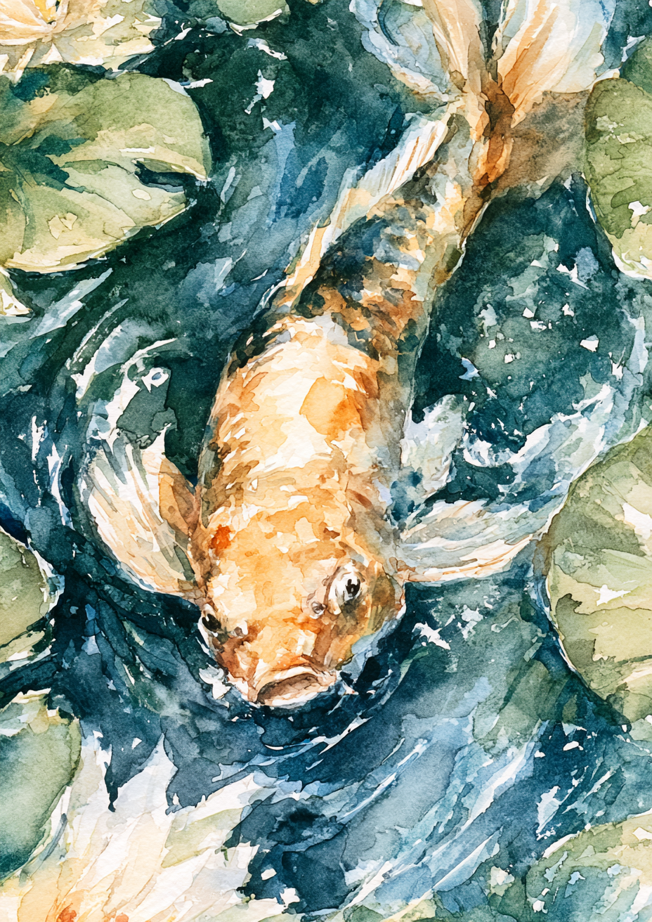 Koi Pond II art print