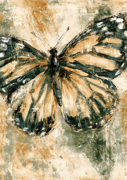 Vintage Butterflies print two