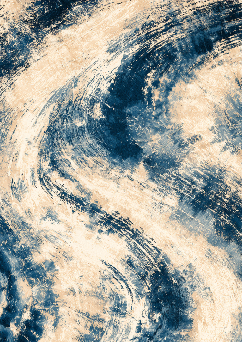 Indigo Batik print two – plakat na ścianę