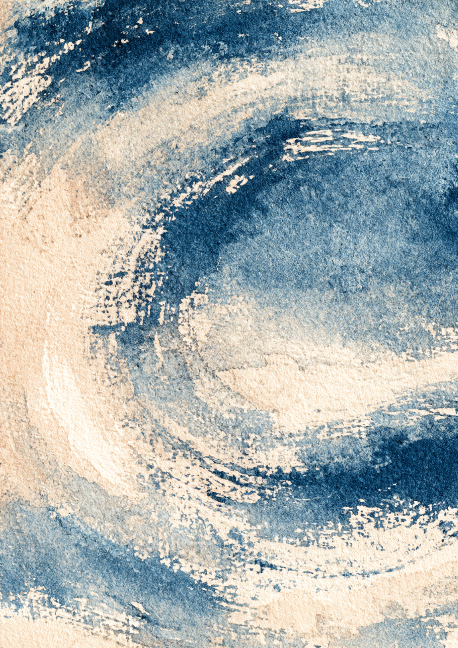Indigo Wash print three – plakat na ścianę