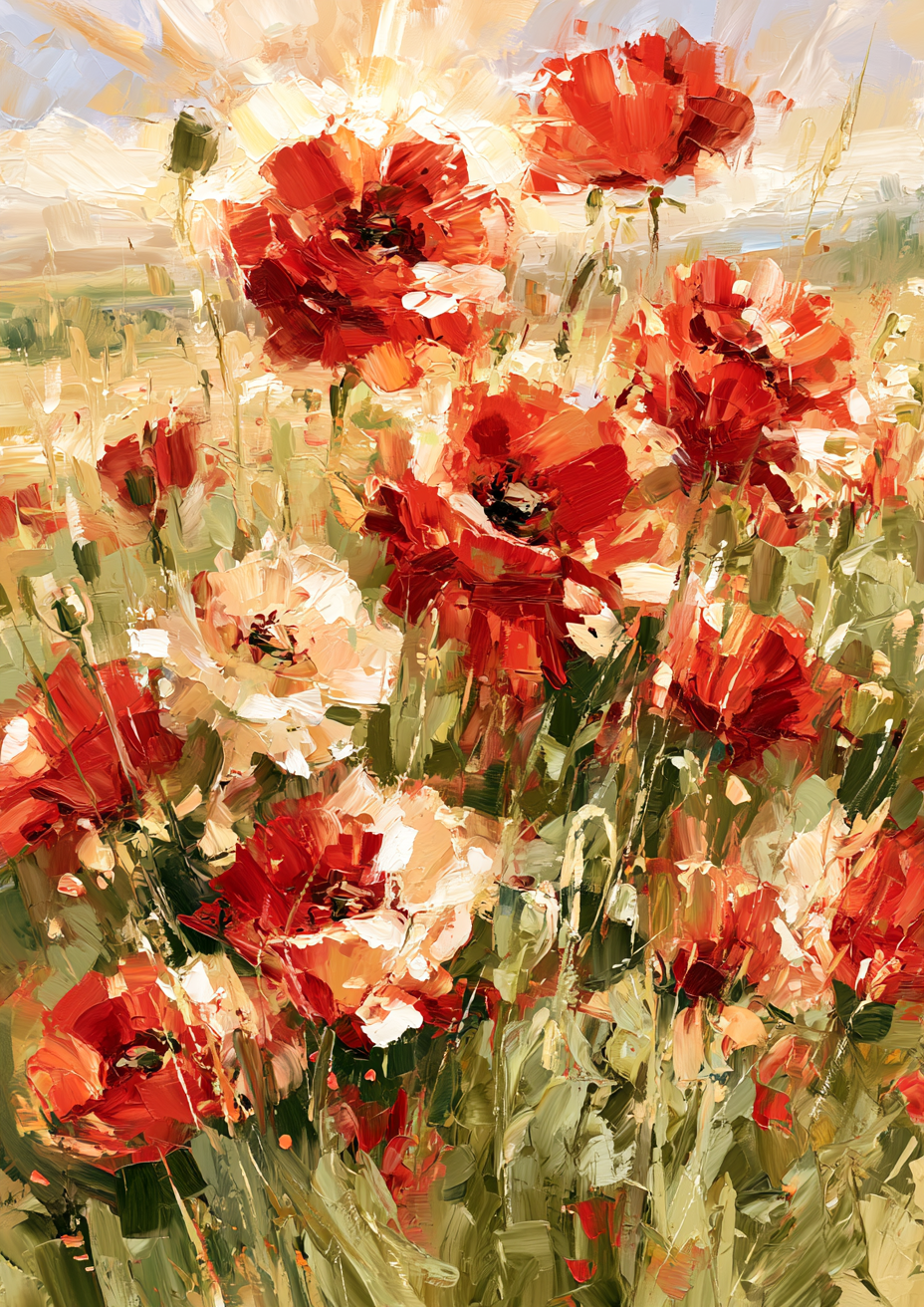 Wild Poppies print three
