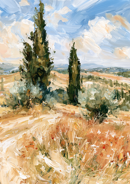 Tuscan Cypress print three