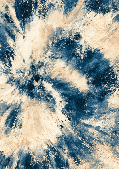 Indigo Batik III art print
