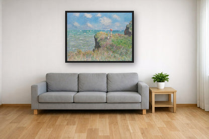 Klif W Pourville Moneta — Plakat