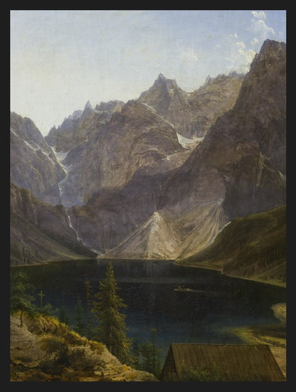 Obrazy góry: Tatry, Morskie Oko: Morskie Oko, plakat w czarnej ramie
