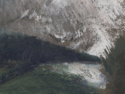 Obrazy góry: Tatry zimą, Giewont: zbliżenie szczegółów