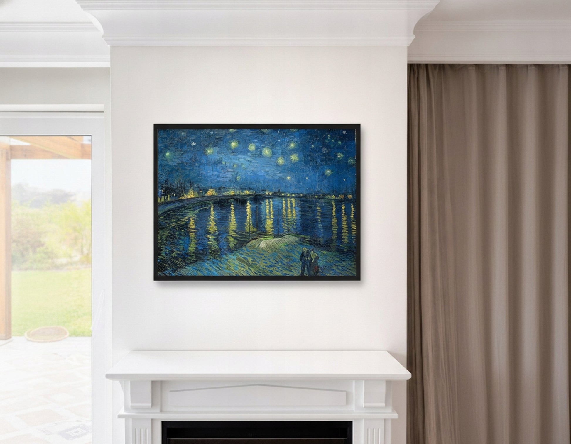 Gwiaździsta Noc Nad Rodanem Van Gogh — Plakat