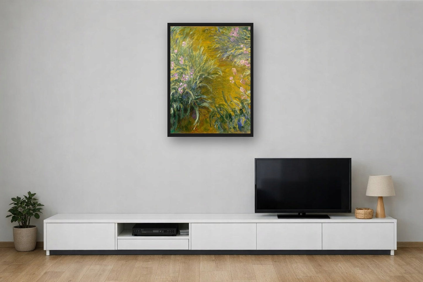 Irysy W Giverny Moneta — Plakat – plakat na ścianę