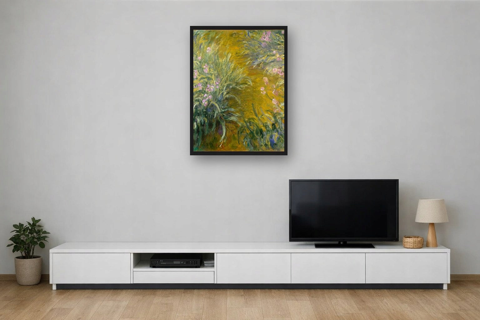 Irysy W Giverny Moneta — Plakat