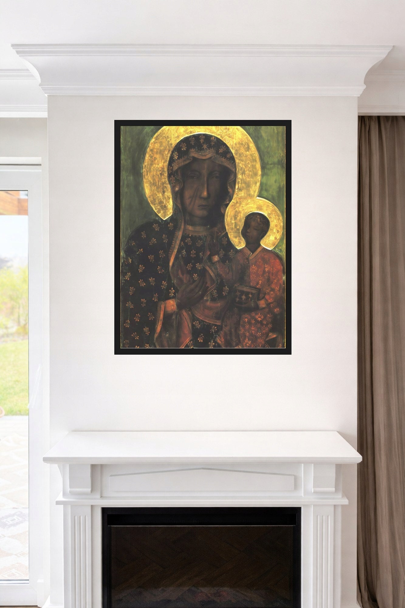 Czarna Madonna Częstochowska — Plakat – plakat do druku