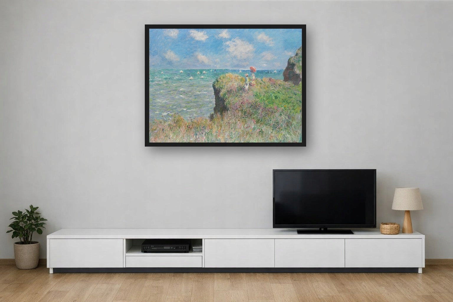 Klif W Pourville Moneta — Plakat