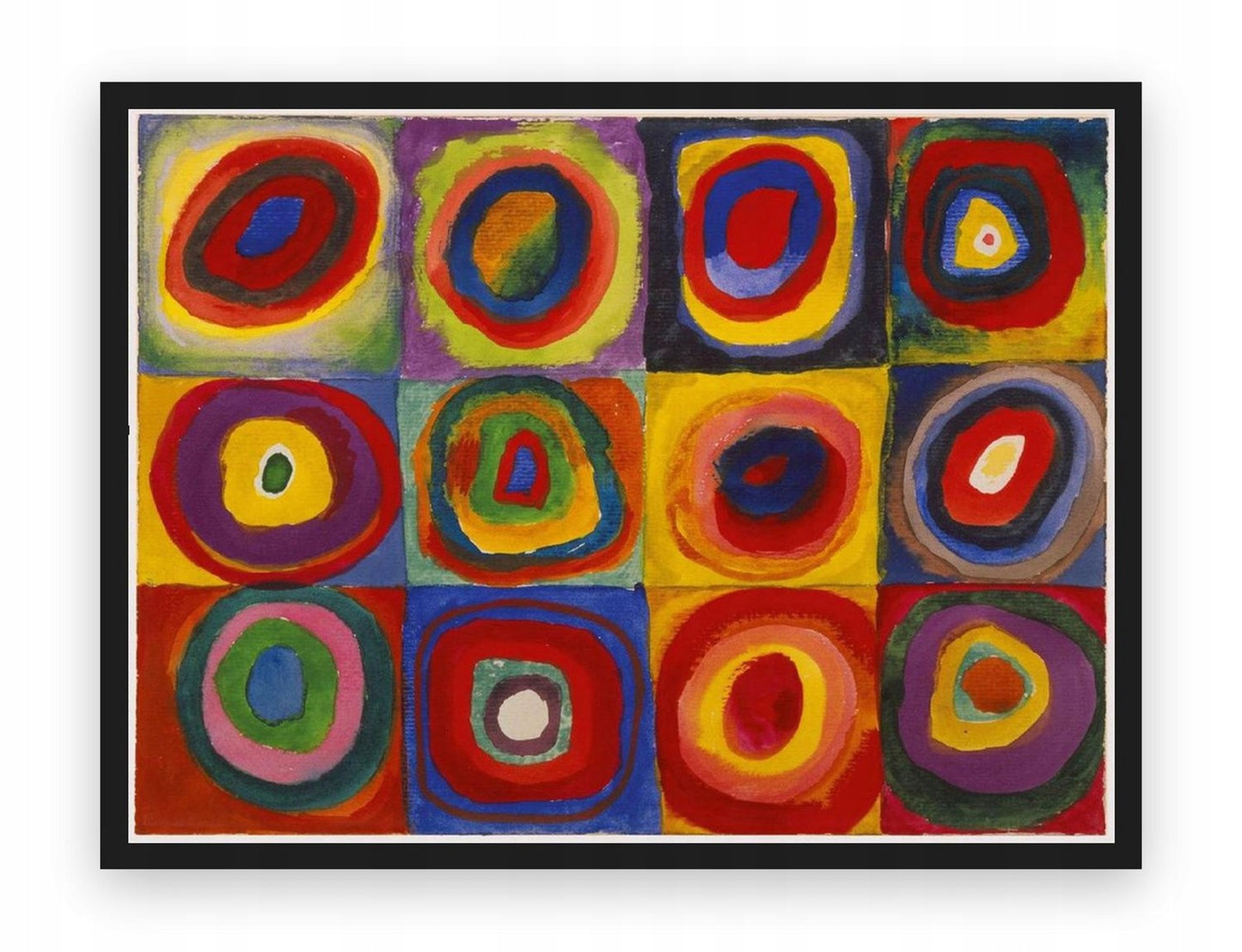 Kwadraty Z Kołami Kandinsky — Plakat – plakat na ścianę