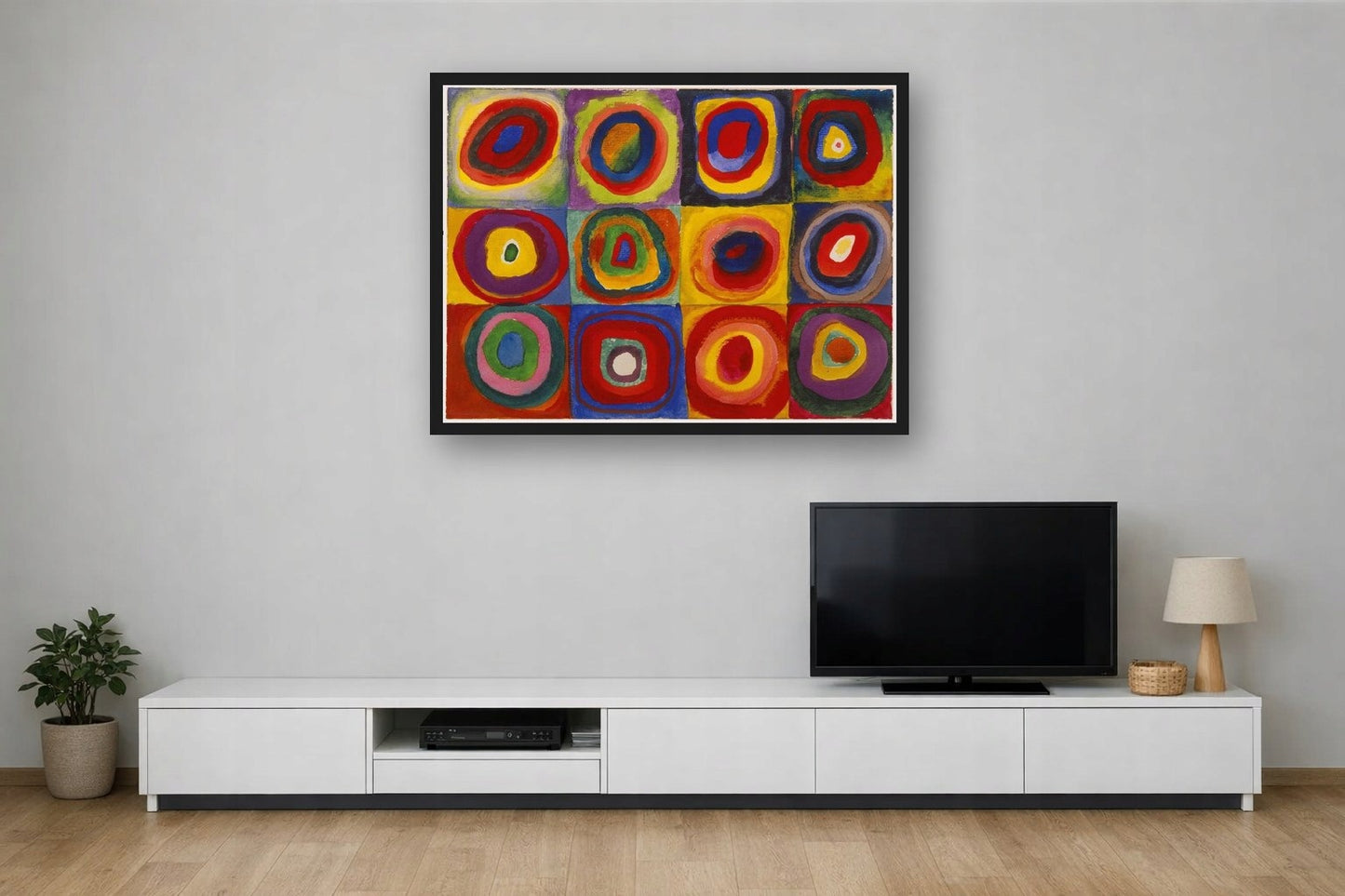Kwadraty Z Kołami Kandinsky — Plakat – plakat na ścianę