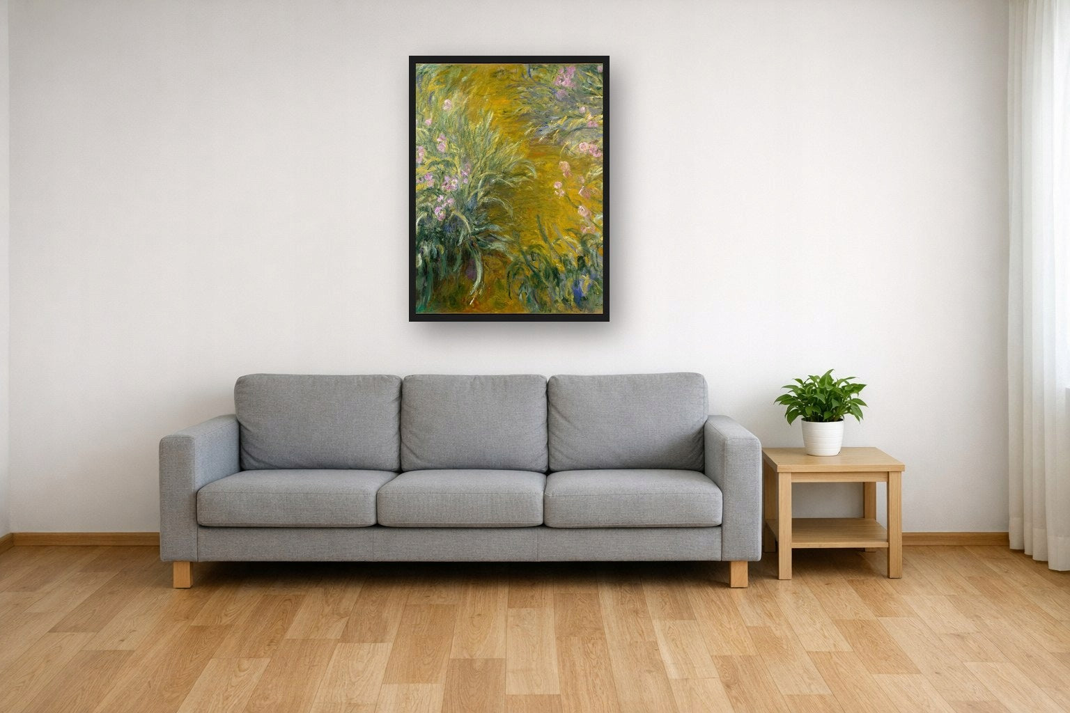 Irysy W Giverny Moneta — Plakat
