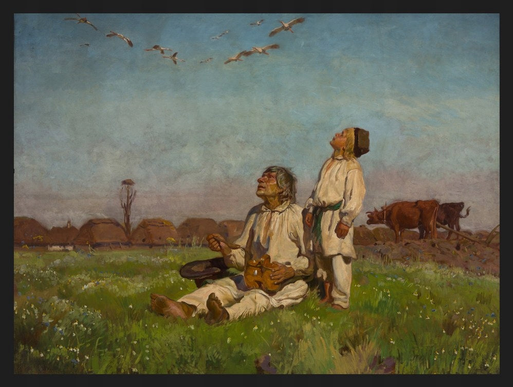 Bociany Józef Chełmoński — Plakat